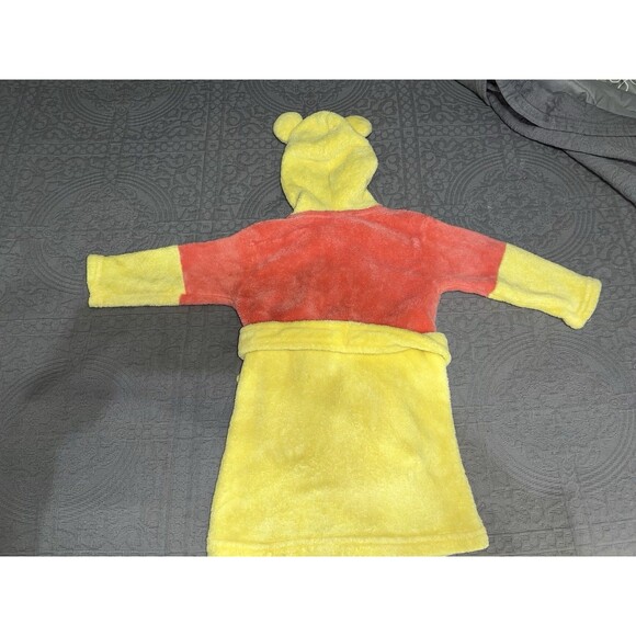 Disney Baby Winnie The Pooh Robe Yellow And Pink 24Mos Housecoat - Picture 8 of 8